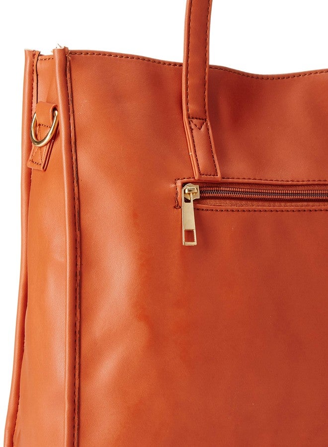 Caprese womens TEENA T Large TAN Tote Bag - Image 4